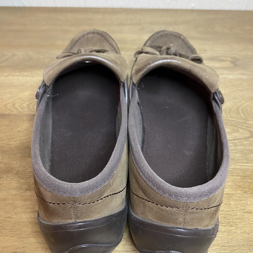 Crocs Womens Size 11 Suede Nubuck Wrapped Loafer Bow Croslite Lightweight - Picture 5 of 15